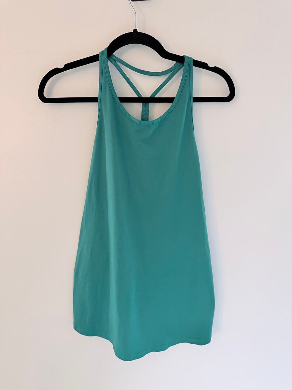Burn Bootcamp Teal Green Y-Back Workout Tank Top-Size XL